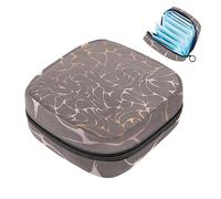 Borsa per assorbenti igienici, borsa mestruale per ragazze, da viaggio, grande capacità, organizer per assorbenti igienici, marmo rosa