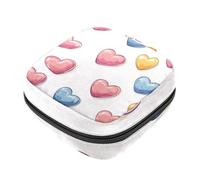 Borsa per assorbenti igienici, borsa per il primo ciclo mestruale per ragazze e donne, sacchetto per coppetta mestruale a forma di cuore per San Valentino, porta tamponi mestruali femminili