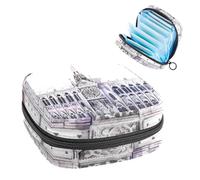 Borsa per assorbenti igienici, borsa per il primo periodo di Parigi, per ragazze e donne, borsa per coppette mestruali femminili, Multicolore 1, 4.7x6.6x6.6 in/12x17x17 cm