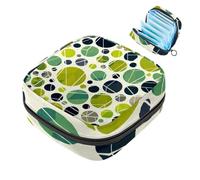 Borsa per assorbenti igienici, borsa portatile per coppette mestruali, borsa per il primo ciclo mestruale, borsa per donne e ragazze, borsa imbottita con cerniera geometrica astratta con cerniera