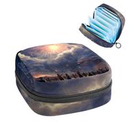Borsa per assorbenti igienici, borsa portatile per coppette mestruali, borsa per il primo ciclo mestruale per donne e ragazze, borsa imbottita con cerniera Bomber-292 con cerniera