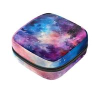 Borsa per assorbenti igienici, borsa portatile per coppette mestruali, borsa per il primo periodo per donne e ragazze, affascinante spazio sognante universo cielo stellato cerniera mestruazioni borsa