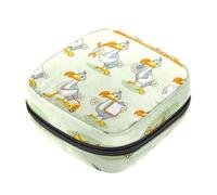 Borsa per assorbenti igienici, borsa portatile per coppette mestruali, borsa per il primo periodo per donne e ragazze, borsa imbottita con cerniera per le mestruazioni Dodo Bird Hipster