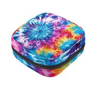 Borsa per assorbenti igienici, colorata Tie Dye-1355, borsa per kit per il primo ciclo mestruale per ragazze e donne, sacchetto per coppetta mestruale femminile borse per tamponi mestruali Holde