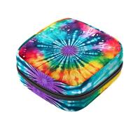 Borsa per assorbenti igienici, colorata Tie Dye-1366, borsa per kit primo ciclo per ragazze e donne, sacchetto per coppetta mestruale femminile borse per tamponi mestruali Holde