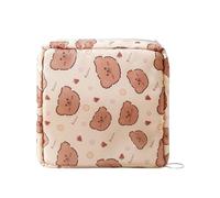 Borsa per assorbenti igienici, con cerniera, portatile, femminile, organizer compatto e riutilizzabile per scuola, viaggi e uso quotidiano, Multicolore, A, Unisex