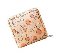 Borsa per assorbenti igienici, con cerniera, portatile, femminile, organizer compatto e riutilizzabile per scuola, viaggi e uso quotidiano, Multicolore, B, Unisex