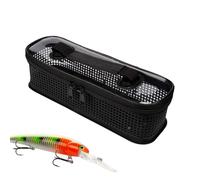 Borsa per Attrezzatura da in Rete - Scatola compatta 20x14x8 cm, Supporto per Esche morbide in Nylon, Organizer di Grande capacità con Maniglia per Il Trasporto | Attrezzatura per riporre Le avv