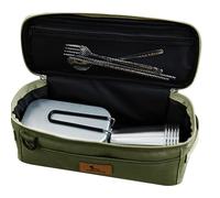 Borsa per attrezzature da campeggio, borsa per utensili da viaggio, organizer per utensili da cucina, impermeabile, con tasche, borsa protettiva portatile per utensili da cucina, campeggio,