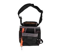 Borsa per attrezzi a 8 tasche Borsa per elettricista con cintura regolabile Borsa portautensili portatile resistente all'usura in tessuto Oxford(Bordo nero, grigio)