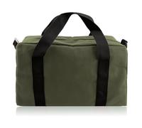 Borsa per attrezzi, ampia borsa per attrezzi in tela, resistente, piccola borsa per attrezzi, organizer per riporre chiavi inglesi (verde militare, M/35,5 cm)