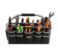 Borsa per attrezzi con parte superiore aperta - Borsa per attrezzi per elettricisti | Cassetta portautensili per elettricisti, portaoggetti con manico resistente all'acqua con manico in acciaio inossi