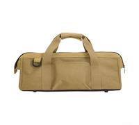 Borsa per attrezzi da campeggio, 45 x 15 x 15 cm, borsa portaoggetti per esterni, base impermeabile con tasche laterali, tessuto Oxford per escursionismo (giallo)