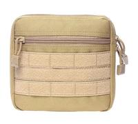 Borsa per attrezzi da campeggio resistente, borsa per attrezzi urgente, organizer per hardware riflettente, design con cerniera bidirezionale per casa, auto, escursionismo, attività all'aperto, cachi,