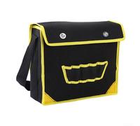 Borsa per attrezzi da elettricista in tela con ampio spazio interno, tasche esterne sicure e cinghia regolabile comoda (B)