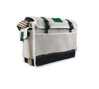 Borsa per attrezzi da elettricista, in tela, grande, spessa, multifunzionale, per riparazione e installazione, resistente all'usura, portatile, piccola carpenteria dedicata (W2,45,7 cm)