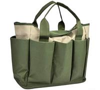 Borsa per attrezzi da giardino con 8 tasche, 30,5 x 16,3 x 30,5 cm, organizer per piantare la potatura dell'erba, borsa portatile per giardinaggio all'aperto