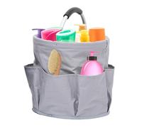 Borsa per attrezzi da giardino, contenitore per la pulizia con manico, cesto portaoggetti multifunzionale, borsa rotonda da giardinaggio | Oxford resistente, grande borsa organizer per attrezzi da