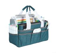 Borsa per attrezzi da giardino e aula - Borsa per attrezzi resistente con tasche, organizer in tessuto Oxford impermeabile per kit da cucito, forniture artistiche e contenitore per insegnanti (A)
