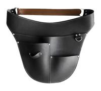 Borsa per attrezzi da giardino in pelle PU, vita regolabile 61-116,8 cm, impermeabile, multi-tasca, grembiule per attrezzi con fibbia ad anello a D per giardinaggio, falegnameria e lavori elettrici
