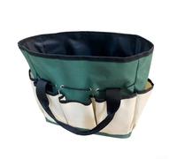 Borsa per attrezzi da giardino in tessuto Oxford 600D, con 6 tasche, in tela resistente, per potatura, cesoie, cazzuola, kit per diserbo all'aperto, lavori in cortile, 30 x 30 cm
