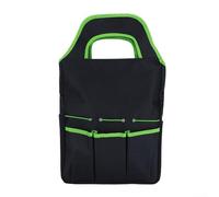 Borsa per attrezzi da giardino resistente realizzata in tessuto Oxford 600D con tasche spaziose e maniglia per il trasporto facile (verde)