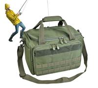 Borsa per attrezzi da, impermeabile in tessuto Oxford, con tracolla, borsa portaoggetti in tessuto Oxford, per campeggio, acqua, lago, ruscello, papà, uomini, nonno, Verde