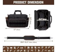 Borsa per attrezzi DGEV, organizer per borse per attrezzi, borsa per attrezzi per elettricisti, borsa per attrezzi, porta attrezzi, borse per attrezzi per elettricisti