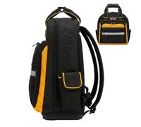 Borsa per attrezzi elettrici con manico rinforzato traspirante Multi-Pocket | Grande borsa porta attrezzi da uomo, per elettricisti, falegnami, idraulici, edilizia, officina, garage