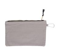 Borsa per Attrezzi in Tela con Cerniera, Borsa per Attrezzi Resistente con Moschettone, Borsa Tote Portatile Impermeabile Multiuso con Cerniera, Organizzatore per Piccoli Attrezzi Domestici(Grigio)