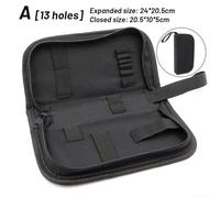 Borsa per attrezzi in tessuto Oxford per strumenti di riparazione orologi, custodia portatile ispessita 600D con cerniera, 20,5 x 10 x 5 cm (chiusa), organizer multiuso per casa e G (A)