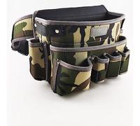 Borsa per attrezzi in tessuto Oxford resistente all'usura Cassetta degli attrezzi per riparazione Hardware Marsupio per elettricista Borsa di stoccaggio portatile, giallo e nero