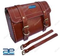 Borsa Per Attrezzi In Vera Pelle Marrone Per Moto Indiana