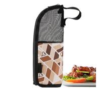 Borsa per attrezzi per barbecue, Oxford, accessorio per barbecue, borsa cosmetica portatile con manico, viaggio di scarico con chiusura lampo, organizer per barbecue per la cottura, b, vedi