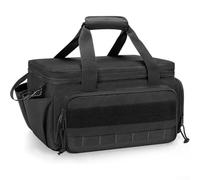 Borsa per attrezzi per meccanici con materiale in nylon resistente agli strappi, ampia cerniera bidirezionale, tasche multiple aperte e scomparti frontali per accessori