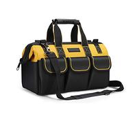 Borsa Per Attrezzi Resistente, Organizer Per Mano/Utensili Elettrici, Con Tracolla, Cerniera Superiore E Base In Gomma Resistente All'Usura, Grande Capacità, Impermeabile, Fai Da Te, Attrezzi Ecc.