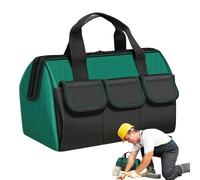 Borsa per attrezzi robusta, robusta valigetta per attrezzi | Borsa tote per attrezzi con maniglia - Borsa per attrezzi a bocca larga, portautensili multi-tasca per attrezzi da lavoro