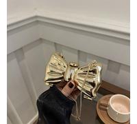 Borsa per auricolari a specchio metallico con fiocchetto alla moda, design unico, con manico versatile e tracolla rimovibile, regalo di San Valentino, la migliore scelta di regalo di San Valentino cos