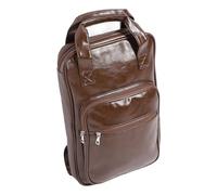 Borsa per bacchette in pelle PU, custodia spessa multifunzionale per | Design su misura per performance musicali, scomparto capiente per oltre 20 paia, robusto cinturino e manico in pelle, look