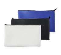 Borsa per Banconote, 3 Pezzi, Busta Porta Soldi, Borse Portasoldi con Cerniera, Pochette Piatta, Busta Porta Soldi, Impermeabile Sacchetto del Documento, per Contanti, Cosmetici, Strumenti