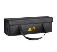 Borsa per Batteria Al Litio Ignifuga Custodia di Ricarica Portatile con Resistenza All'acqua Superiore per Stoccaggio Batteria Bici Elettrica 41x12x13 Cm