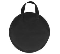Borsa per batteria da 25,4 cm, in tessuto Oxford ispessito, contenitore rotondo nero per il trasporto di tamburi con cerniere antiruggine