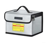 Borsa per batteria ignifuga e antideflagrante con elevata resistenza al calore e interno regolabile per una gestione sicura della batteria