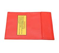 Borsa per Batterie Lipo RC, Ignifuga e Antideflagrante, Ideale per lo Stoccaggio Sicuro della Carica di Batterie di Aeromodelli, 18x23 Cm (rosso)