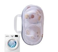 Borsa per biancheria in rete - Borsa per il lavaggio di reggiseni, biancheria intima e biancheria intima, con cerniera, borsa in rete per lavatrice | Anti-usura e non si deforma | Poliestere | 20 x 34