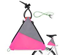 Borsa per bicicletta - Pacchetto ciclismo | Borsa portaoggetti per telaio bici | Borsa riflettente triangolare impermeabile per Sella, spalle e Accessori come chiavi e strumenti