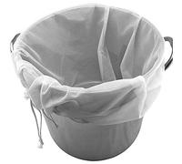 Borsa per Birra, Filtro per Produzione di Malto e Mosto Bollente, Riutilizzabile, a Rete Fine per Frutta, Sidro, Mela, Uva, Vino (30 x 45 cm)