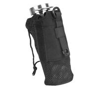 Borsa per bollitore da esterno tatticamente sacchetti per bottiglie d'acqua in rete di nylon marsupio coulisse regolabile portabottiglie d'acqua