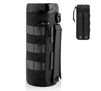 Borsa per Borraccia Molle Militare,Portabottiglie Tattiche Molle Titolare, per Bottiglie Militari Durevoli,Stile Militare Tattico,per Che Fa un'escursione Gli Sport di Corsa di Campeggio (Nero)