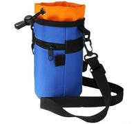 Borsa per borraccia per tutte le gabbie della bicicletta (blu) | Capacità 500 ml, tessuto Oxford impermeabile, si adatta a gabbie standard, contiene strumenti telefonici